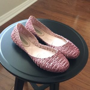 Melissa + Campana Pink Flats